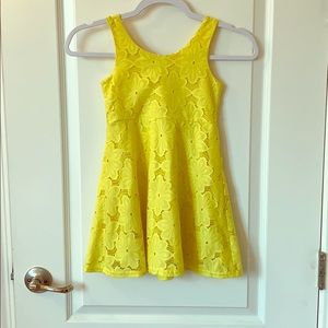 Yellow little girls dress